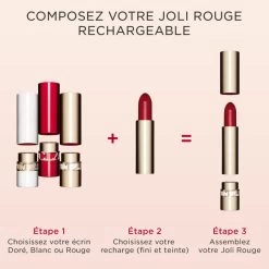 Clarins Joli Rouge - Rouge À Lèvres La Recharge 25 Clarins Joli Rouge - Rouge À Lèvres La Recharge -Maquillage Et Soins Boutique joli rouge rouge a levres rechargeable 5