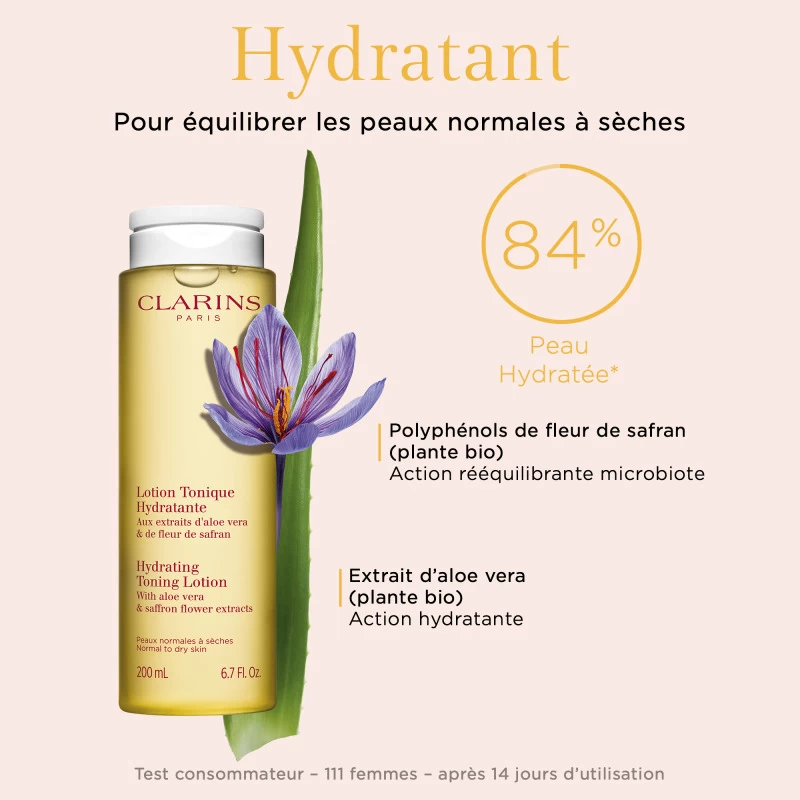 Clarins Lotion Tonique Hydratante - Peaux Normales à Sèches 4 Clarins Lotion Tonique Hydratante - Peaux Normales à Sèches – Image 4