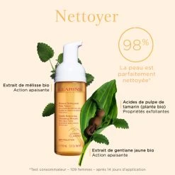 Clarins Mousse Nettoyante Peau Neuve Toutes Peaux -Maquillage Et Soins Boutique mousse nettoyante peau neuve toutes peaux 3