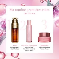 Clarins Multi-Active - Emulsion Lissante, Booster D’éclat – Toutes Peaux 8 Clarins Multi-Active - Emulsion Lissante, Booster D’éclat – Toutes Peaux -Maquillage Et Soins Boutique multi active emulsion lissante booster declat toutes peaux 3